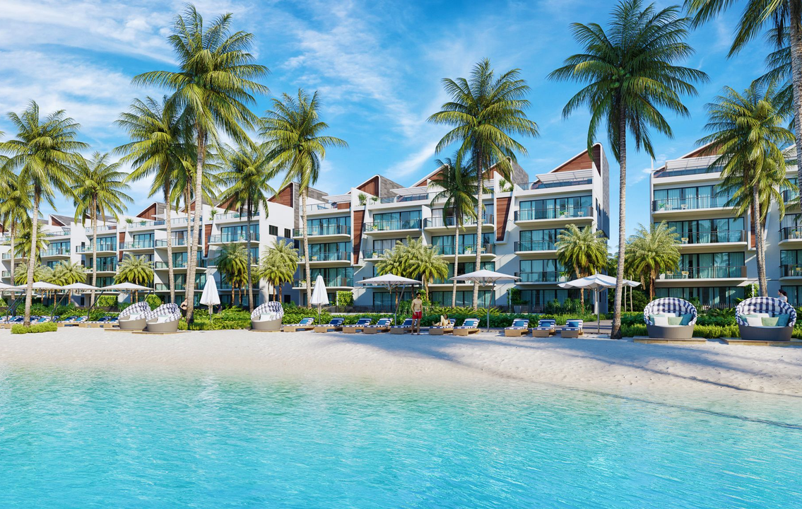 City Place en Punta Cana: proyecto urbano con laguna y apartamentos para inversión
